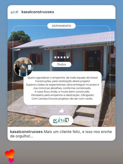 Depoimento de cliente Kasal 1-1